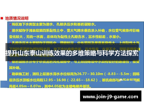 提升山东泰山训练效果的多维策略与科学方法探索