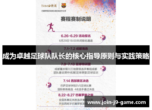 成为卓越足球队队长的核心指导原则与实践策略 成为卓越足球队队长的核心指导原则与实践策略